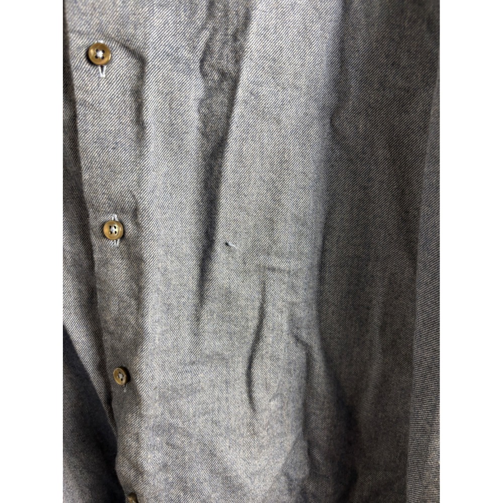 Stenstroms Blue Fitted Body Twofold Super Cotton Button Down Shirt Mens XL - Picture 2 of 9